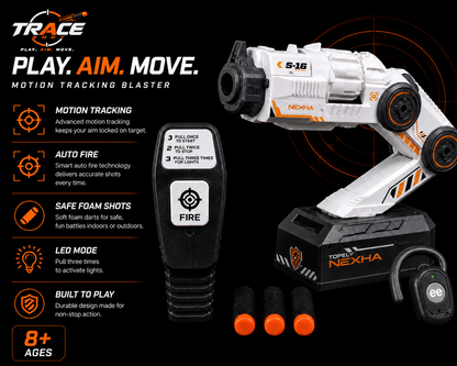 TraceShot™ Head-Tracking Foam Blaster