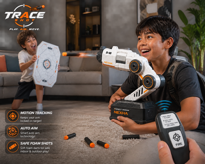 TraceShot™ Head-Tracking Foam Blaster